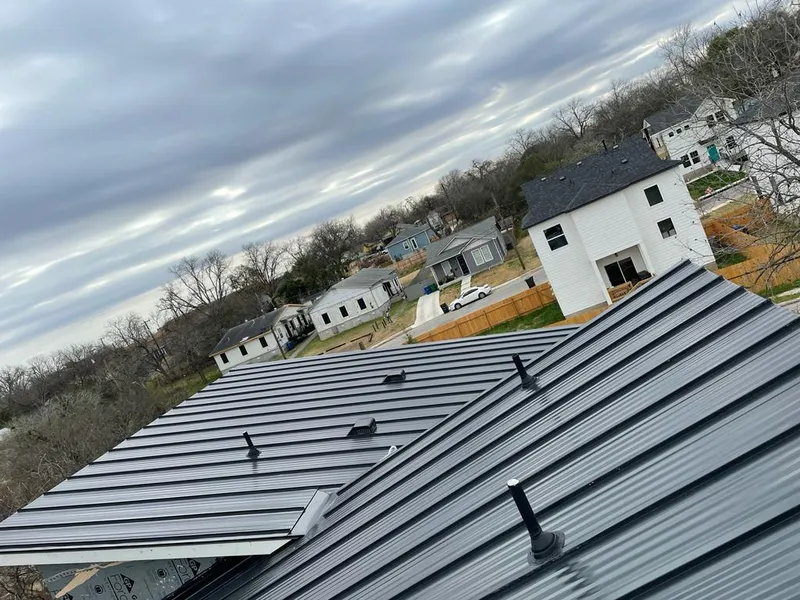 Standing seam metal roof panels with vents for Skylight Repair in Gages Lake